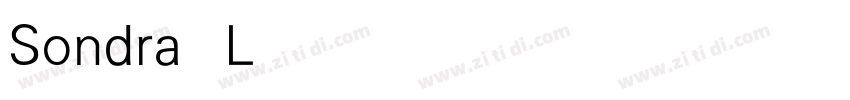 Sondra Light字体转换